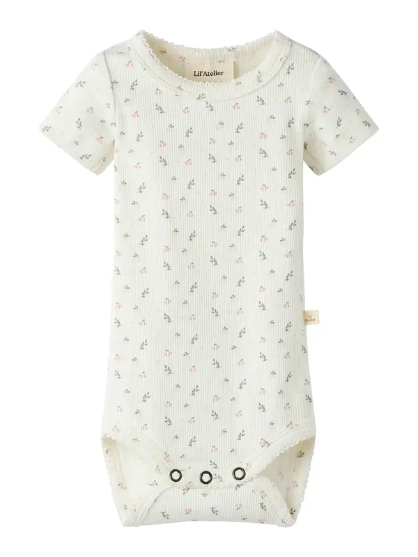 Lil'Atelier Lil'Atelier Pajac/bodi 'NBFGago'  rumena / zelena / roza / bela