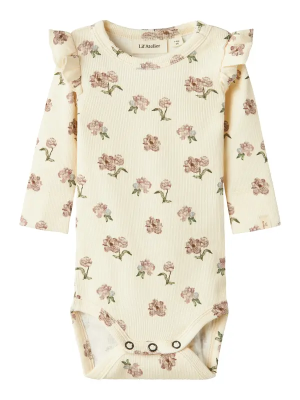 Lil'Atelier Lil'Atelier Pajac/bodi 'NBFGavo'  chamois / svetlo modra / zelena / mauve