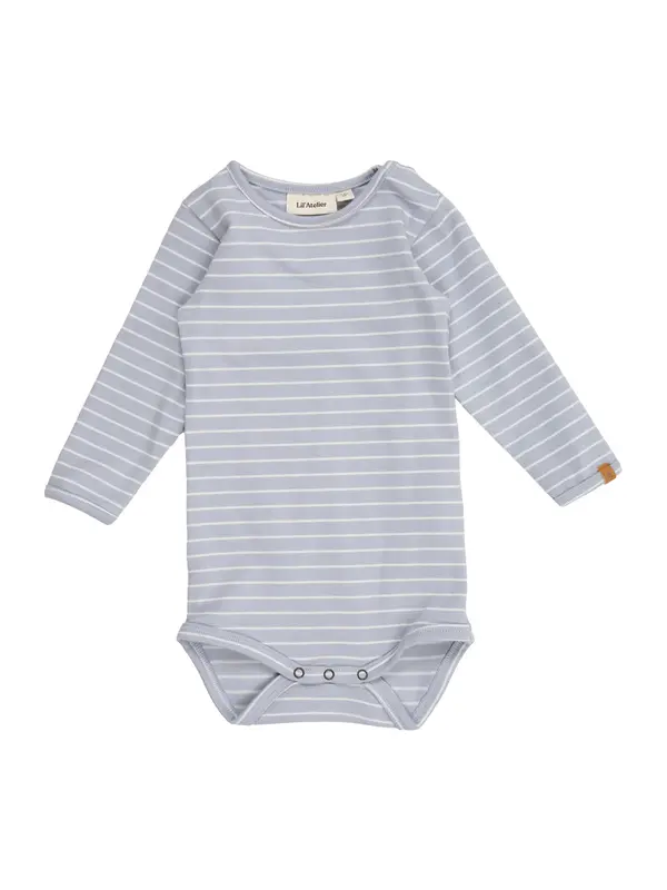 Lil'Atelier Lil'Atelier Pajac/bodi 'NBMBAJA'  pastelno modra / bela