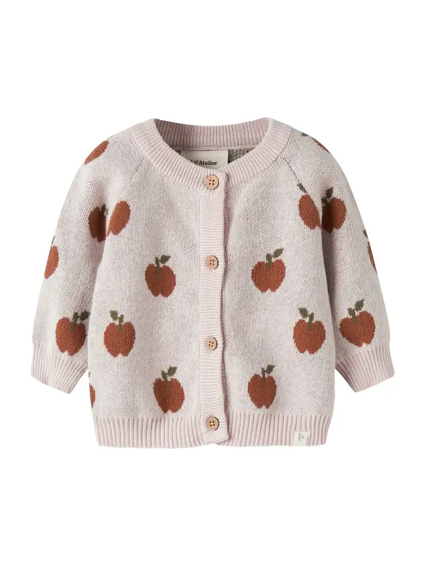 Lil'Atelier Lil'Atelier Pletena jopa 'NBFLulio'  rjava / oliva / pastelno lila