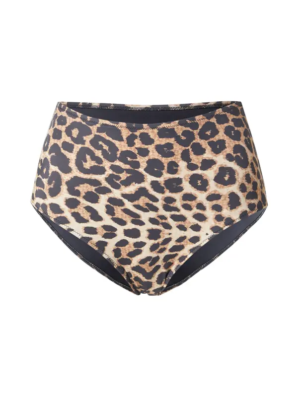 Lindex Lindex Bikini hlačke 'Malin'  svetlo bež / konjak / črna