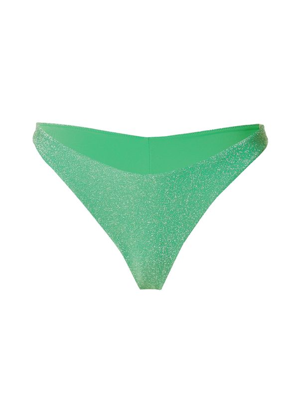 Lindex Lindex Bikini hlačke 'Naomi'  zelena / srebrna