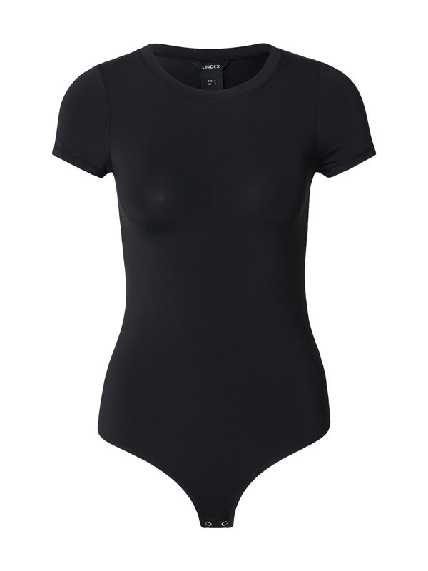 Lindex Lindex Bodi majica  črna