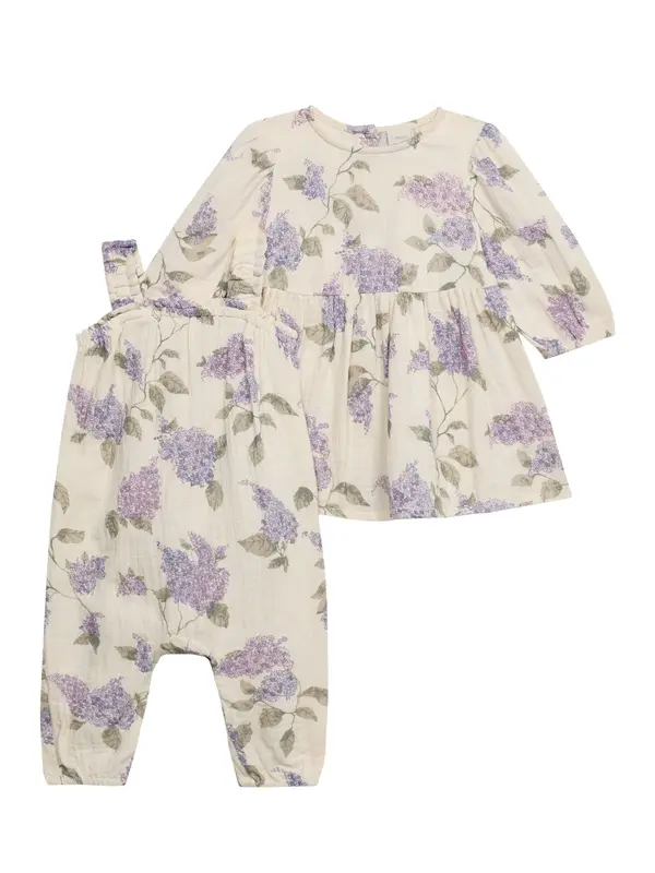 Lindex Lindex Komplet  kaki / lila / sivka / naravno bela