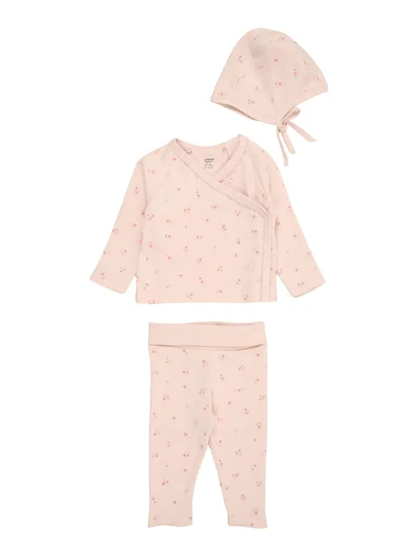 Lindex Lindex Komplet  pastelno zelena / roza / rosé / bela
