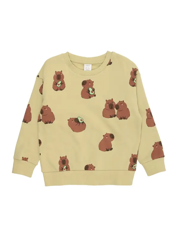 Lindex Lindex Majica 'Capybara'  rjava / temno rjava / jabolko / svetlo zelena