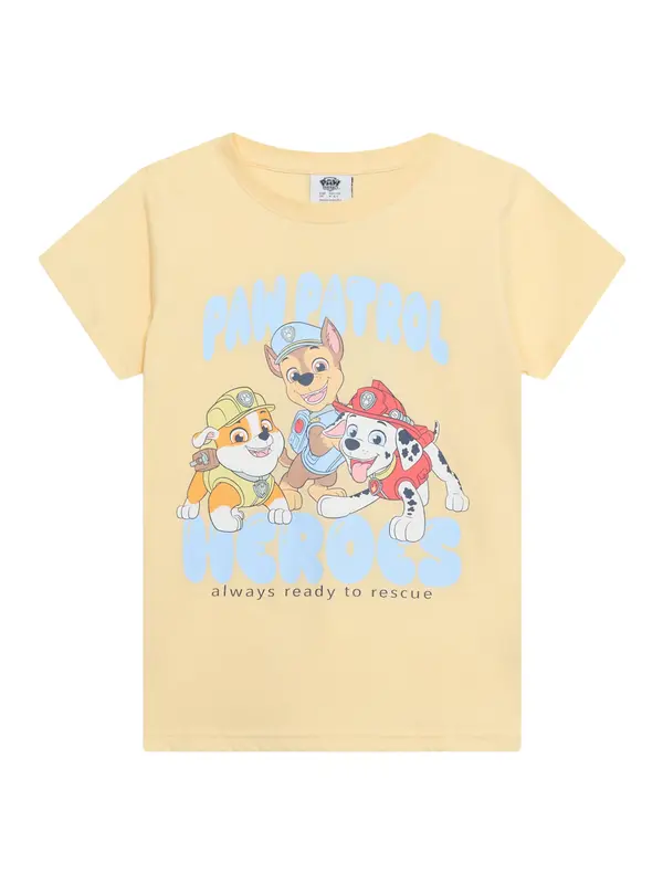Lindex Lindex Majica 'Paw Patrol Heroes'  svetlo modra / temno modra / pastelno rumena / bela