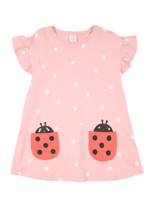 Lindex Lindex Majica  rosé / svetlo rdeča / črna / bela