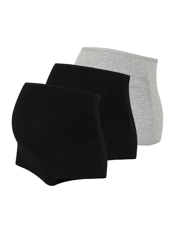 Lindex Maternity Lindex Maternity Spodnje hlače  pegasto siva / črna