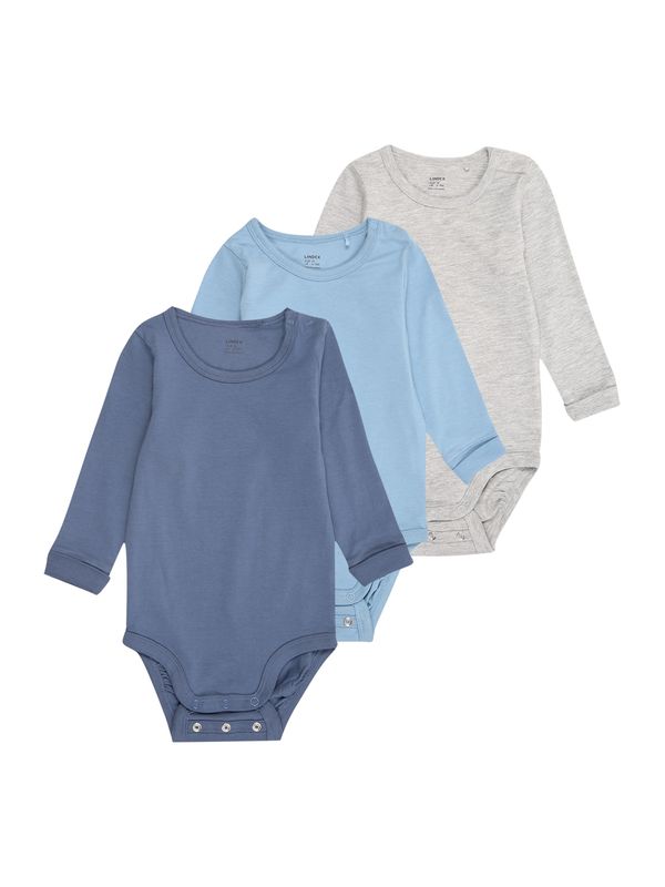 Lindex Lindex Pajac/bodi  mornarska / svetlo modra / svetlo siva