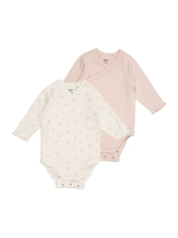 Lindex Lindex Pajac/bodi  zelena / staro roza / bela