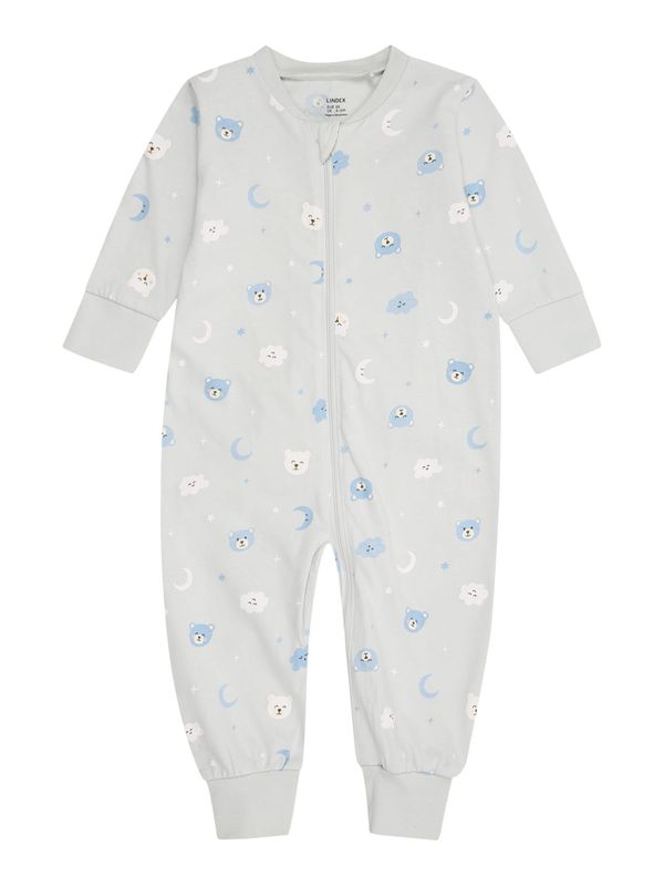 Lindex Lindex Pižama  kremna / pastelno modra / svetlo modra / off-bela