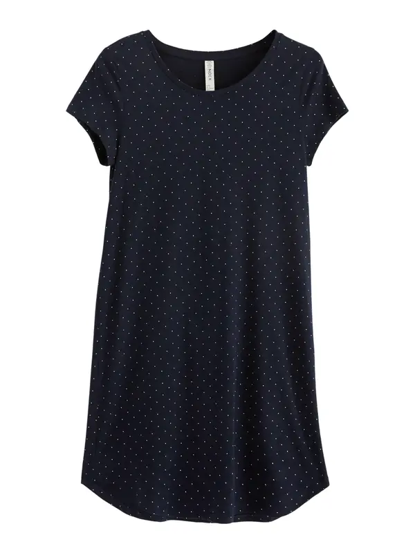 Lindex Lindex Spalna srajca  temno modra / off-bela