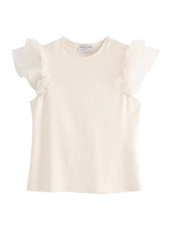 Lindex Lindex Top  volneno bela