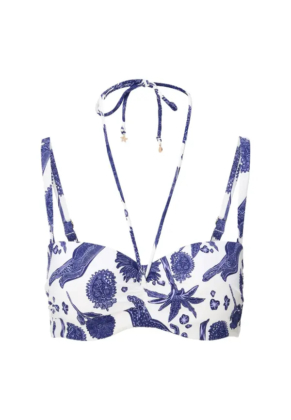 LingaDore LingaDore Bikini zgornji del  svetlo modra / temno modra / bela