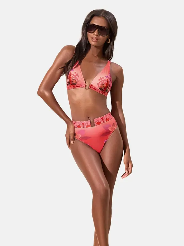 Lipsy Lipsy Bikini zgornji del  lila / roza / rdeča