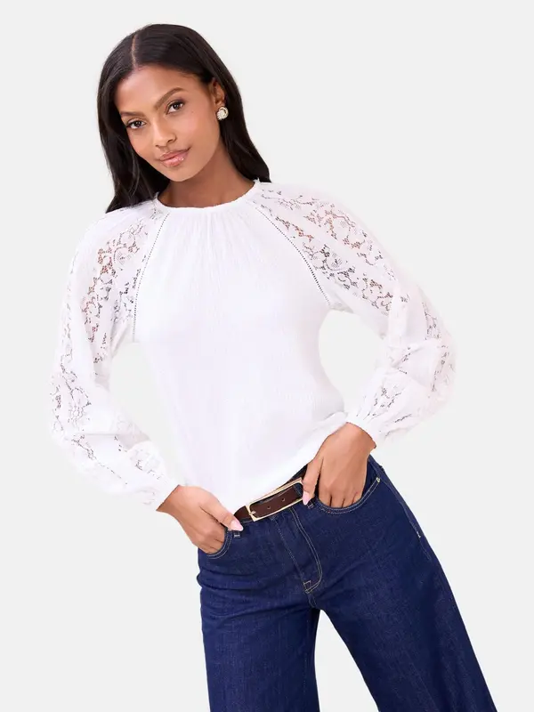 Lipsy Lipsy Bluza  bela
