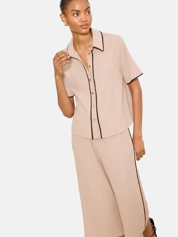 Lipsy Lipsy Bluza  bež / črna