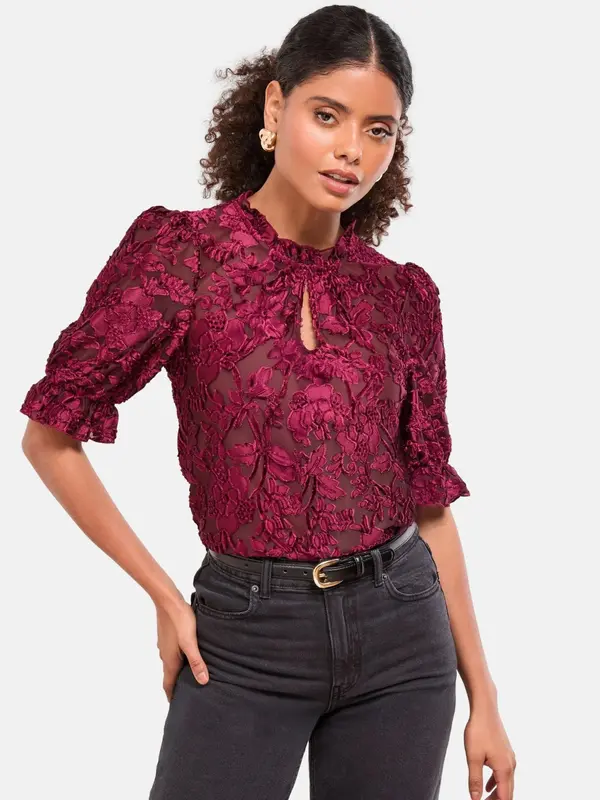 Lipsy Lipsy Bluza  burgund