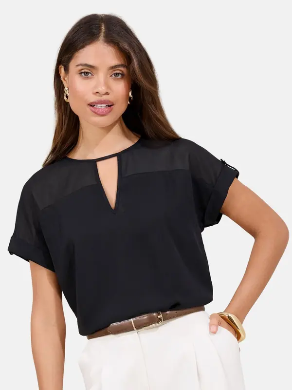 Lipsy Lipsy Bluza  črna