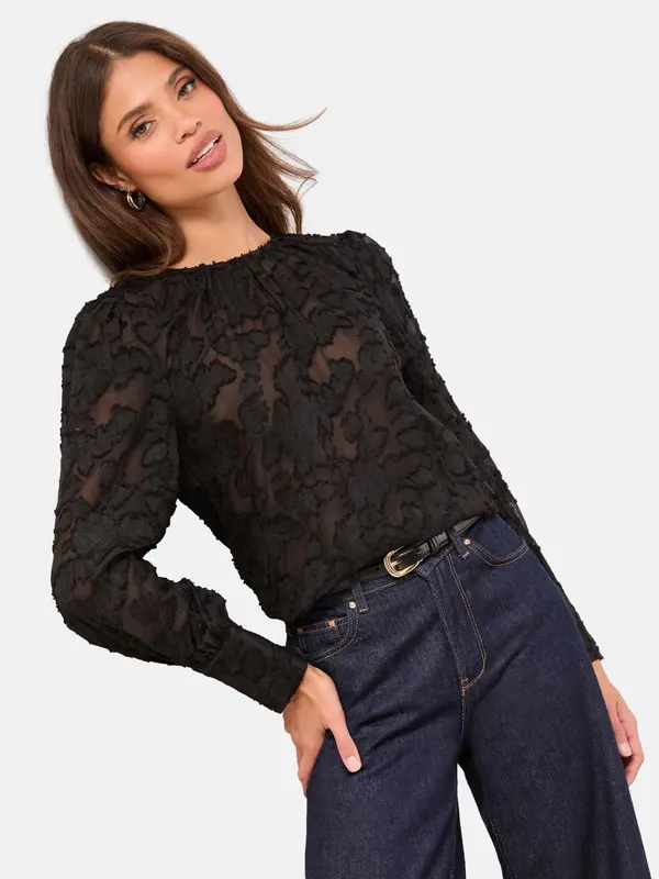 Lipsy Lipsy Bluza  črna