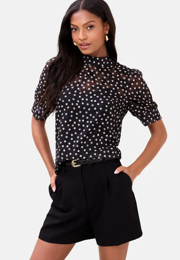 Lipsy Lipsy Bluza  črna / off-bela
