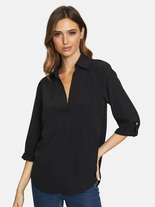 Lipsy Lipsy Bluza  črna