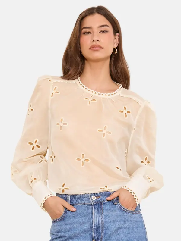 Lipsy Lipsy Bluza  kremna