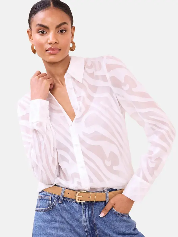 Lipsy Lipsy Bluza  roza / bela