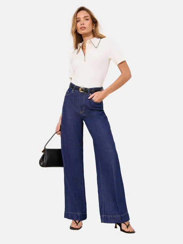 Lipsy Lipsy Bluza  svetlo bež / črna