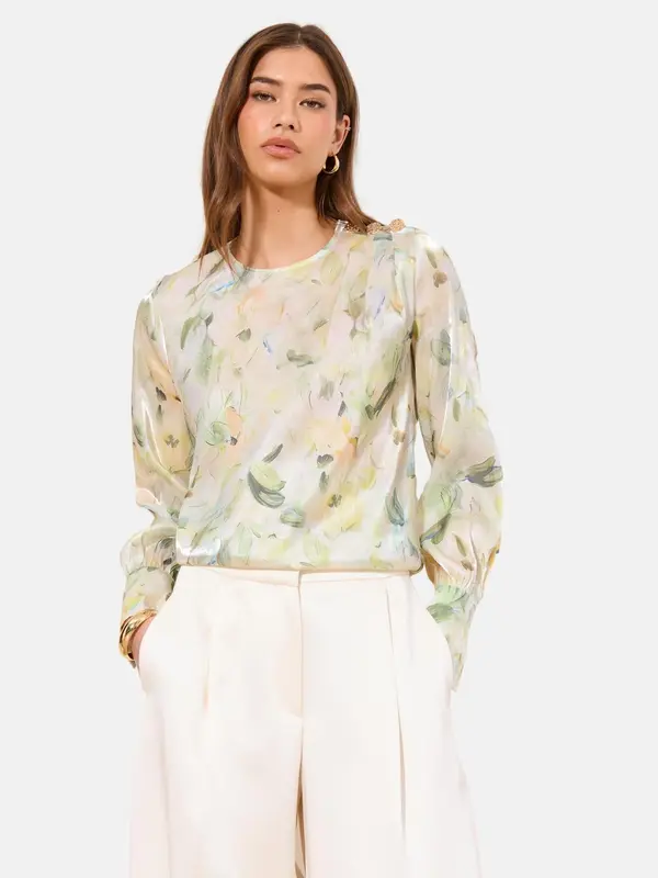 Lipsy Lipsy Bluza  svetlo bež / svetlo modra / svetlo zelena / pastelno roza
