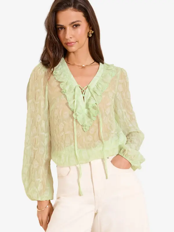 Lipsy Lipsy Bluza  svetlo zelena