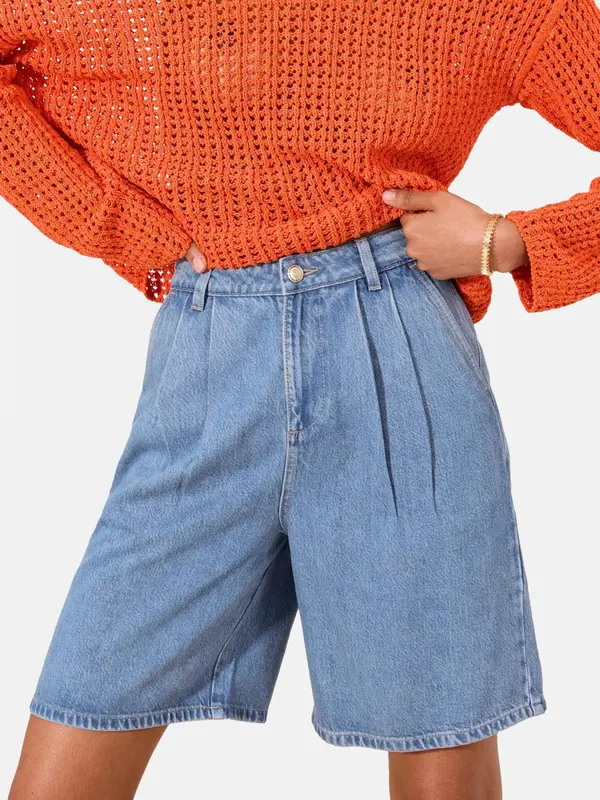 Lipsy Lipsy Elegantne kavbojke  moder denim
