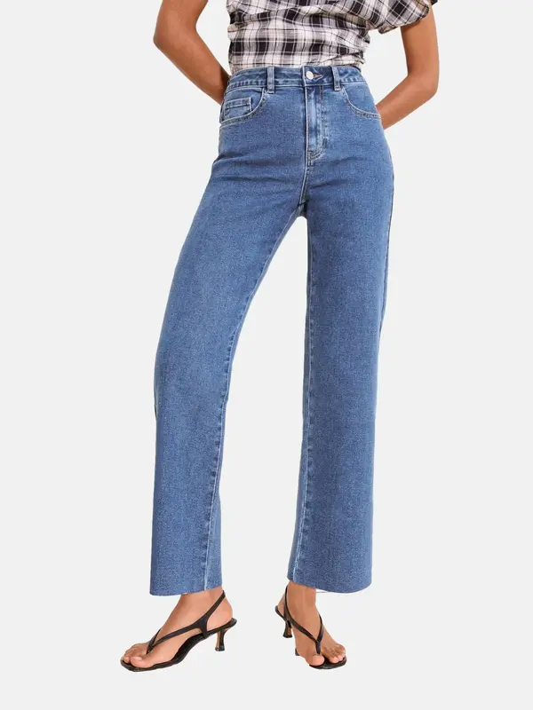 Lipsy Lipsy Kavbojke  moder denim