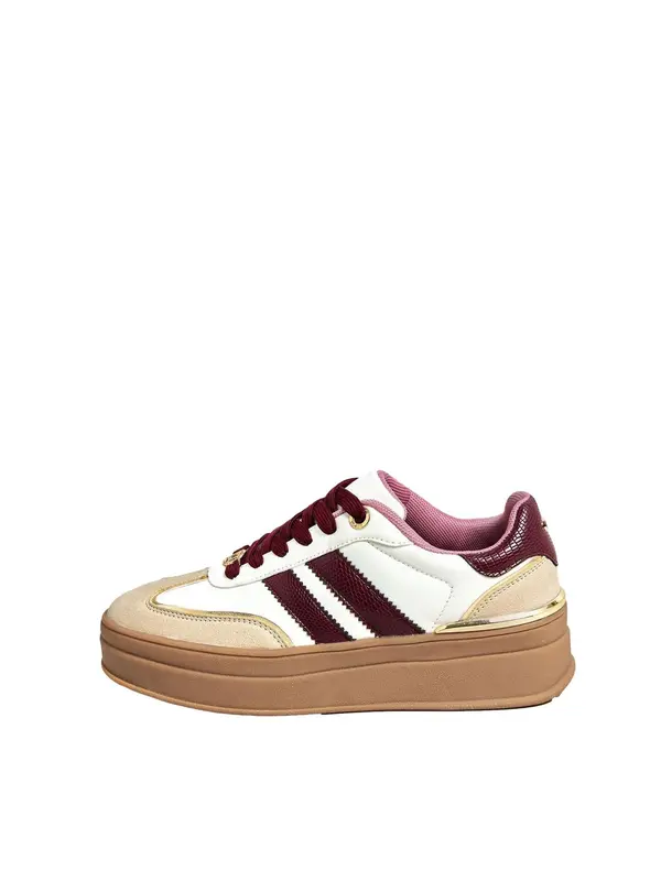 Lipsy Lipsy Nizke superge  ecru / burgund / bela