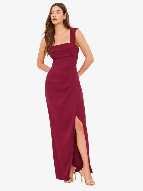 Lipsy Lipsy Obleka  burgund