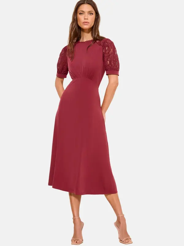 Lipsy Lipsy Obleka  burgund