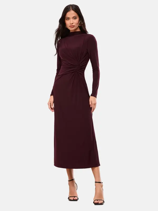 Lipsy Lipsy Obleka  burgund