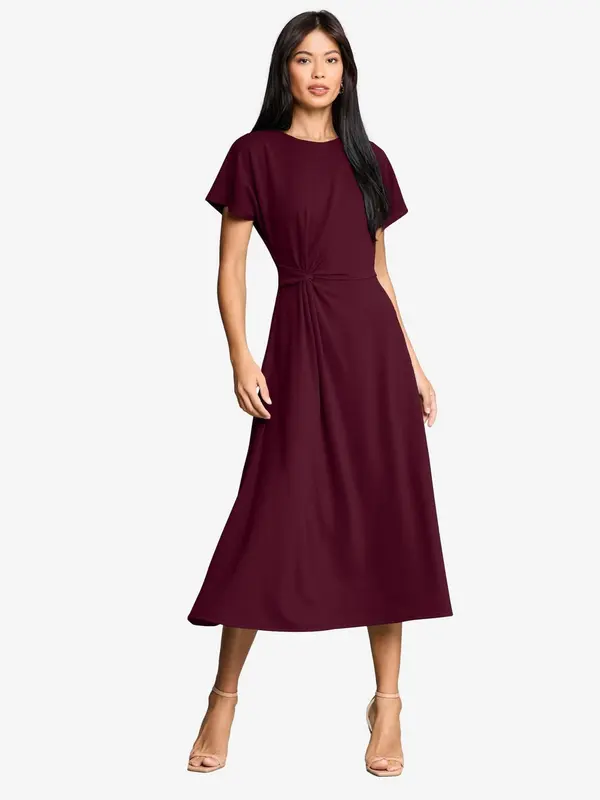 Lipsy Lipsy Obleka  burgund