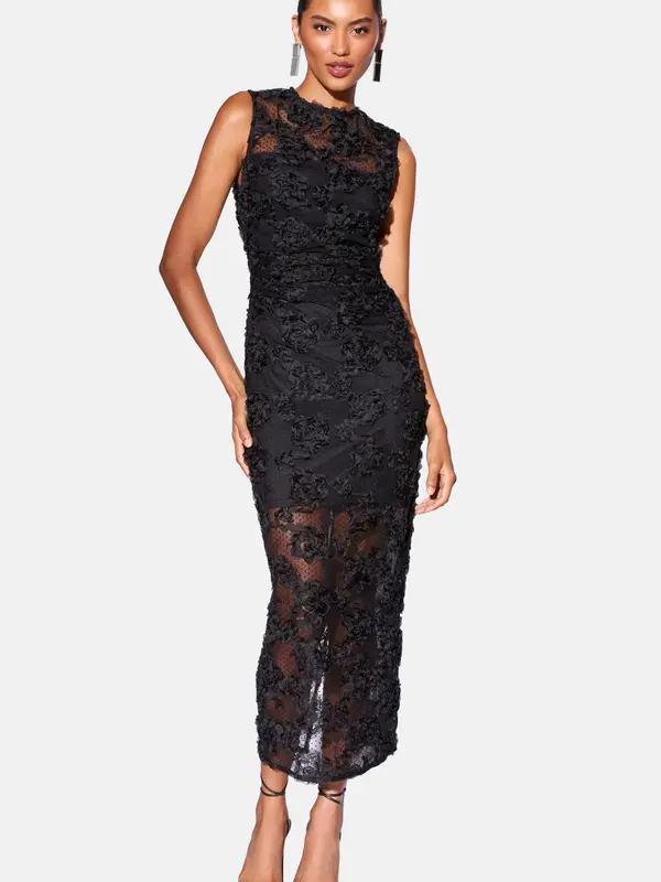 Lipsy Lipsy Obleka  črna