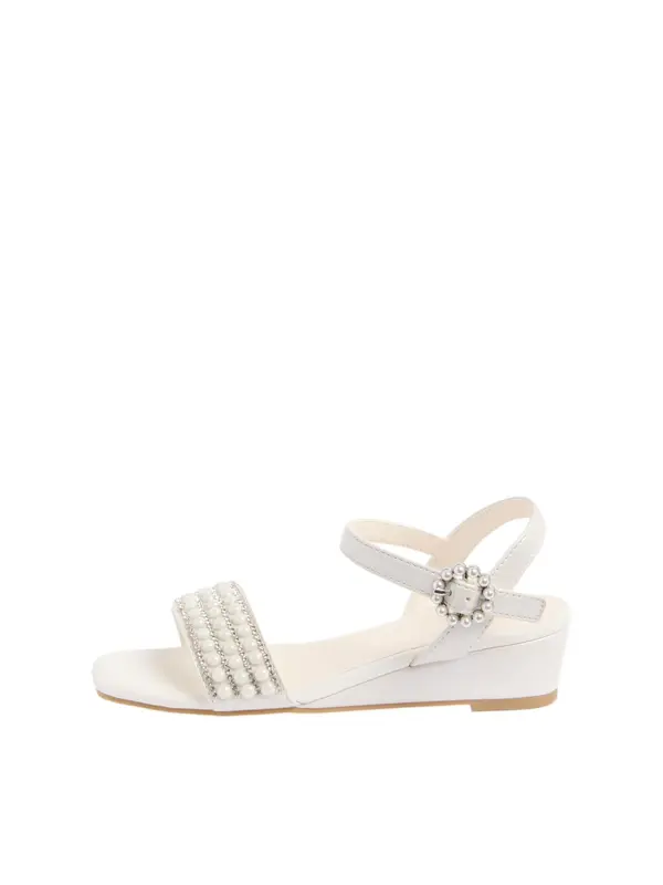 Lipsy Lipsy Sandali  bela / biserno bela