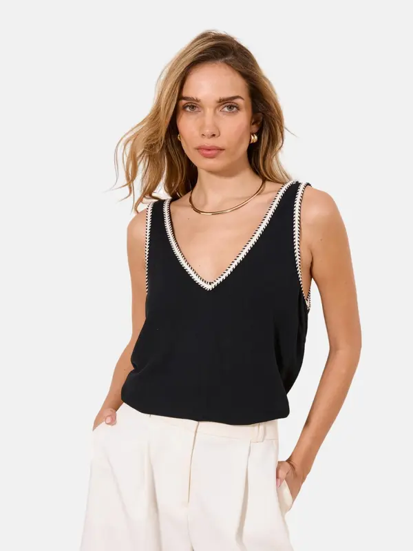 Lipsy Lipsy Top  črna
