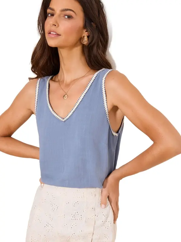 Lipsy Lipsy Top  opal / bela
