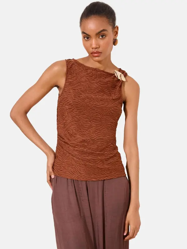 Lipsy Lipsy Top  rjava