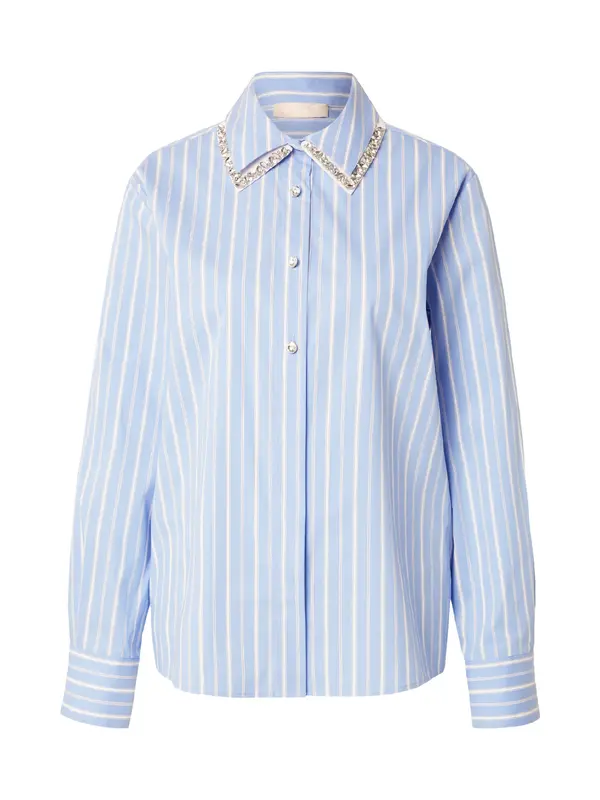 Liu Jo Liu Jo Bluza 'CAMICIA'  svetlo modra / črna / bela