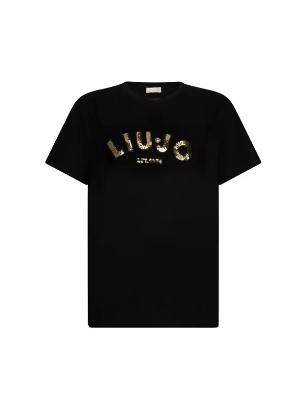 Liu Jo Liu Jo Majica 'LiuJoBetter'  zlata / črna