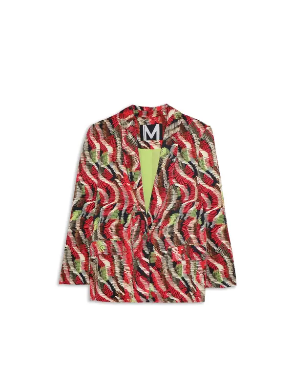 Lola Casademunt Lola Casademunt Blazer  kremna / oliva / živo rdeča / črna