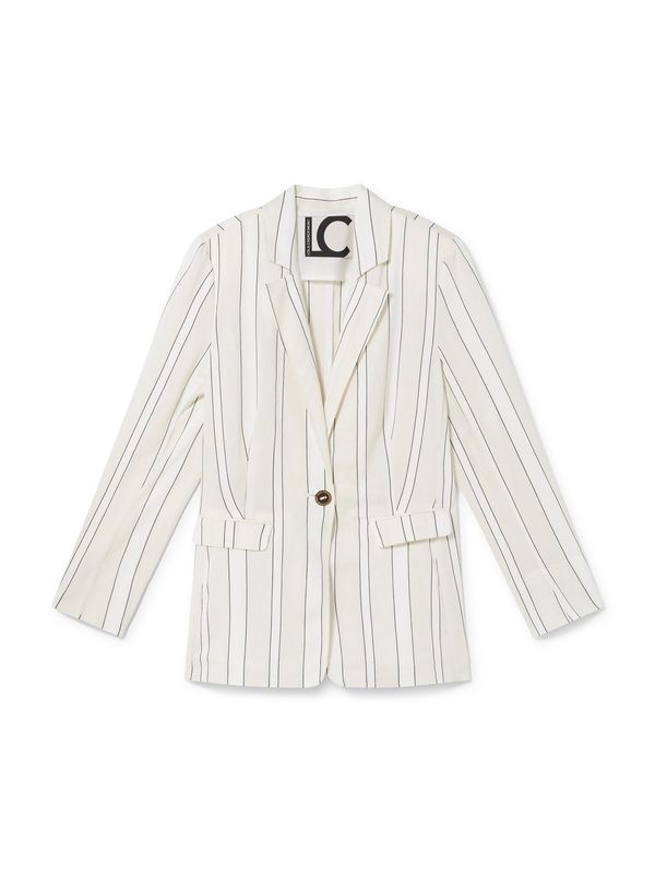 Lola Casademunt Lola Casademunt Blazer  svetlo siva / črna / bela