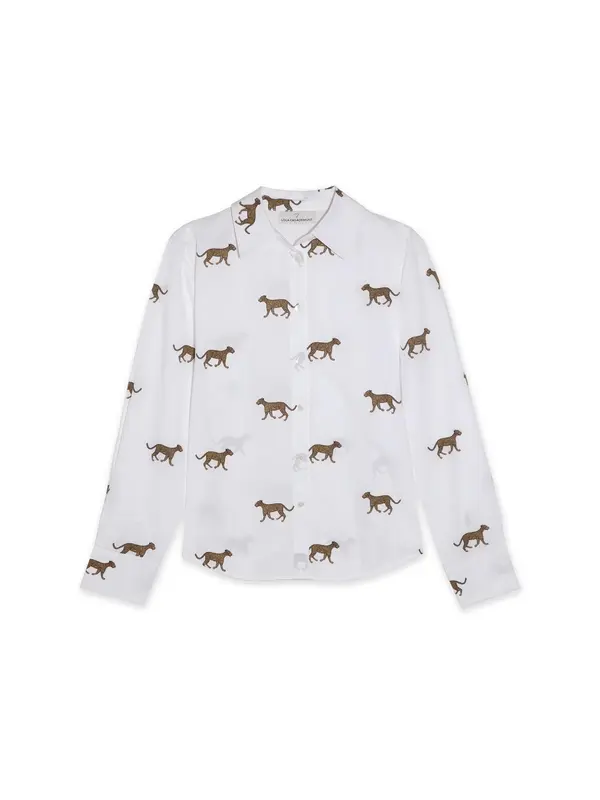 Lola Casademunt Lola Casademunt Bluza  svetlo rjava / črna / bela