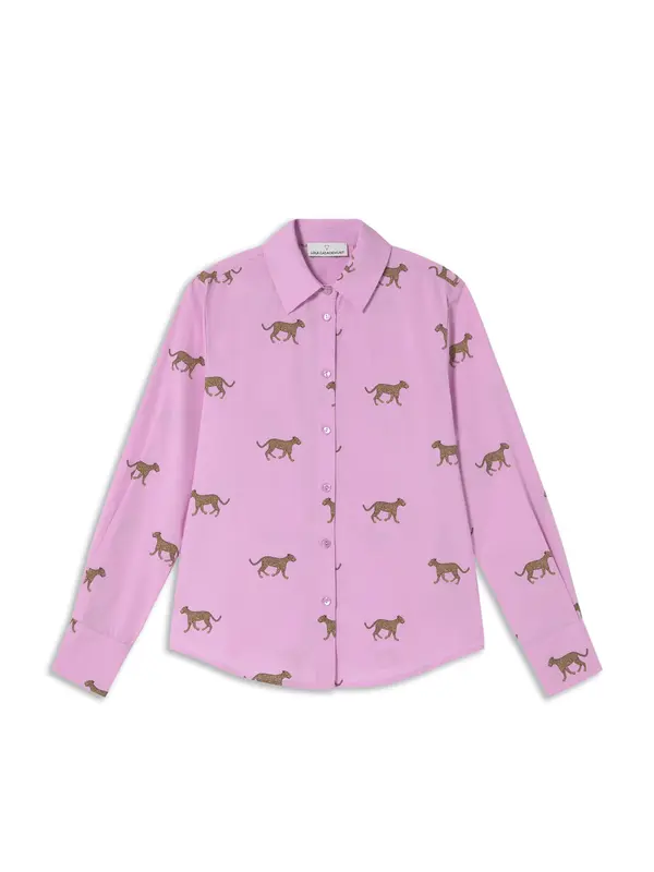 Lola Casademunt Lola Casademunt Bluza  svetlo rjava / svetlo roza / črna